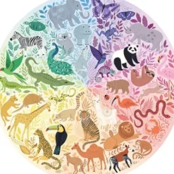 Puzzle Rond 500 Pieces - Animaux