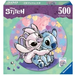 Puzzle Rond 500 Pieces - Stitch