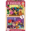 2 Puzzles En Bois 16 Pieces Carnaval