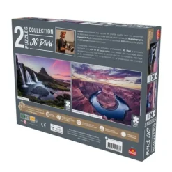 2 Puzzles 1000 Et 500 Pieces - Islande Et Etats-Unis