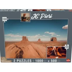 Puzzles 1000 Et 500 Pieces Jc Pieri - Monument Valley Et Antelope Canyon