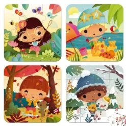4 Puzzles Evolutif Les 4 Saisons