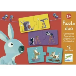 12 Puzzles 2 Pieces Contraires