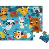 Puzzle Tactile 20 Pieces Les Animaux De La Foret