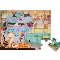 Puzzle Tactile Zoo 20 Pieces