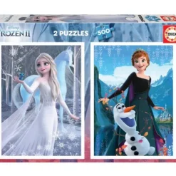 Puzzle 2 X 500 Pieces - La Reine Des Neiges