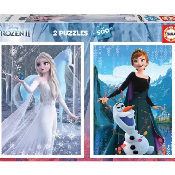 Puzzle 2 X 500 Pieces - La Reine Des Neiges