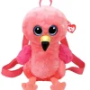 Sac A Dos Peluche Ty Gilda Le Flamant Rose