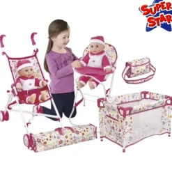 Set Poupon Avec 4 Accessoires