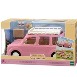Sylvanian Families - 5535 - Le Monospace Rose Et Set De Pique-Nique