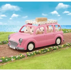 Sylvanian Families - 5535 - Le Monospace Rose Et Set De Pique-Nique