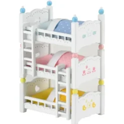 Sylvanian Families - 4448 - Les Lits Superposes A 3 Couchettes Bebes