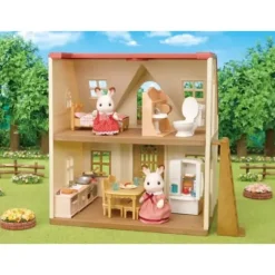 Sylvanian Families - 5449 - Set Ameublement Cosy Cottage Et Maman Lapin Chocolat