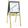 Tableau Reglable En Bois Ardoise Et Magnetique - Jaune