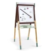 Tableau Reglable En Bois Ardoise Et Magnetique - Marron