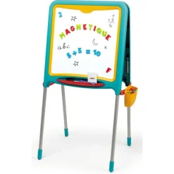 Tableau Tubes - Ardoise Double Face - Magnetique / Craie - + 80 Accessoires Inclus - Vert