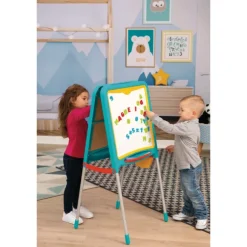 Tableau Tubes - Ardoise Double Face - Magnetique / Craie - + 80 Accessoires Inclus - Vert