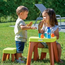 Table Pique-Nique Avec 2 Tabourets