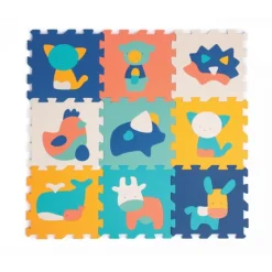 Tapis Dalles Animaux Avec Rouleau Et Balles