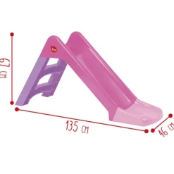 Toboggan En Plastique Rose