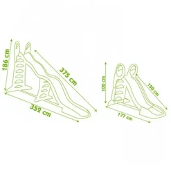Toboggan Super Megagliss 2 En 1 - 1M50 Et 3M75