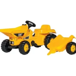 Tracteur A Pedales Cat Avec Remorque