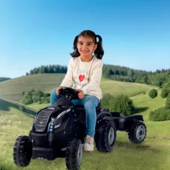 Tracteur Farmer Xl Noir + Remorque