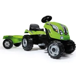 Tracteur Farmer Xl + Remorque - Capot Ouvrable - Vert