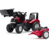 Tractopelle A Pedales Case Ih Puma 240 Cvx Avec Remorque