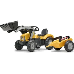 Tractopelle A Pedales Superbuilder Avec Remorque
