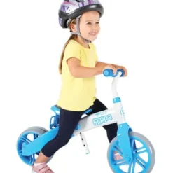 Tricycle Baby Driver Confort 2-Roues Silencieuses-Dispositif Roue Libre + Verrouillage Guidon-Bleu