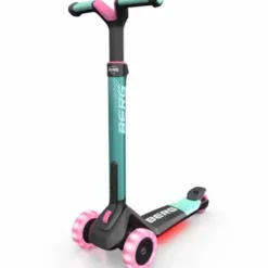 Trottinette Nexo Led Pliable Verte Citron Avec Jeu Magnetique