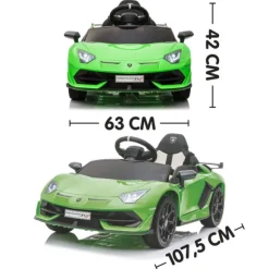 Voiture Electrique Lamborghini Vert - 12 V